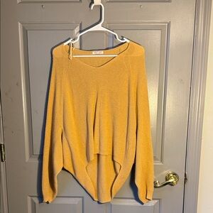Elegant V-Neck Mustard Sweater